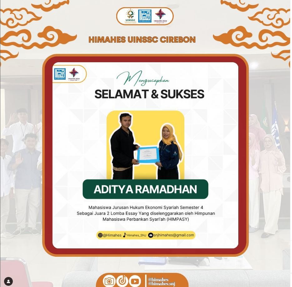 Selamat Aditya Ramadhan Telah meraih juara 2 Membuat Essay