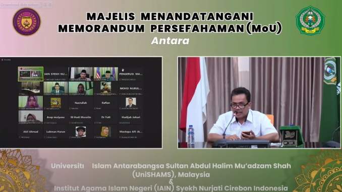MoU Antara IAIN Syekh Nurjati Cirebon &amp; UniSHAMS Malaysia