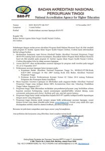 Visitasi Akreditasi Prodi Hukum Ekonomi Syariah