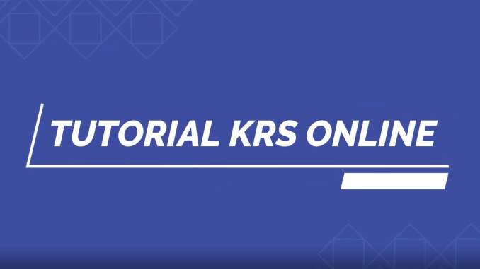 TUTORIAL KRS ONLINE | PORTAL AKADEMIK
