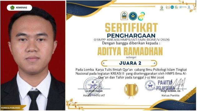 Mahasiswa HES UIN Siber Syekh Nurjati Cirebon Raih Juara 2 Nasional Lomba Karya Tulis Ilmiah Qur’an Cabang Psikologi Islam